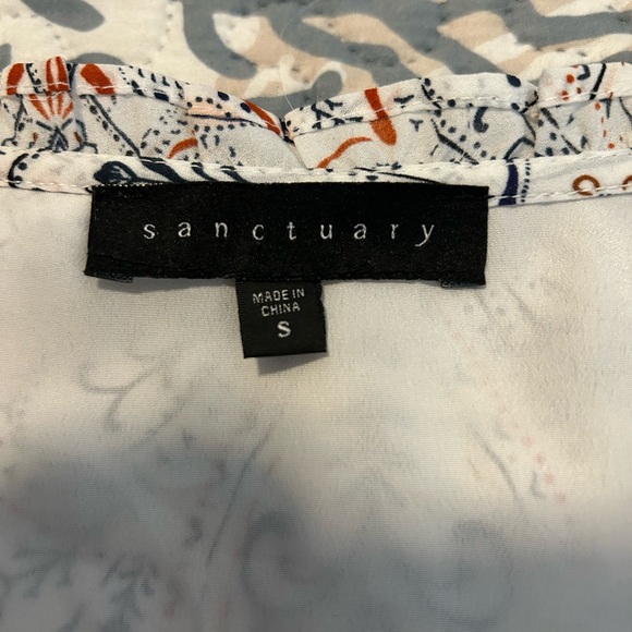 Sanctuary Paisley Print Dress in Navy & Orange - Picture 2 of 12